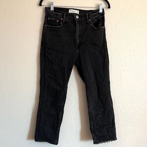 Abercrombie & Fitch Black Straight Leg Jeans